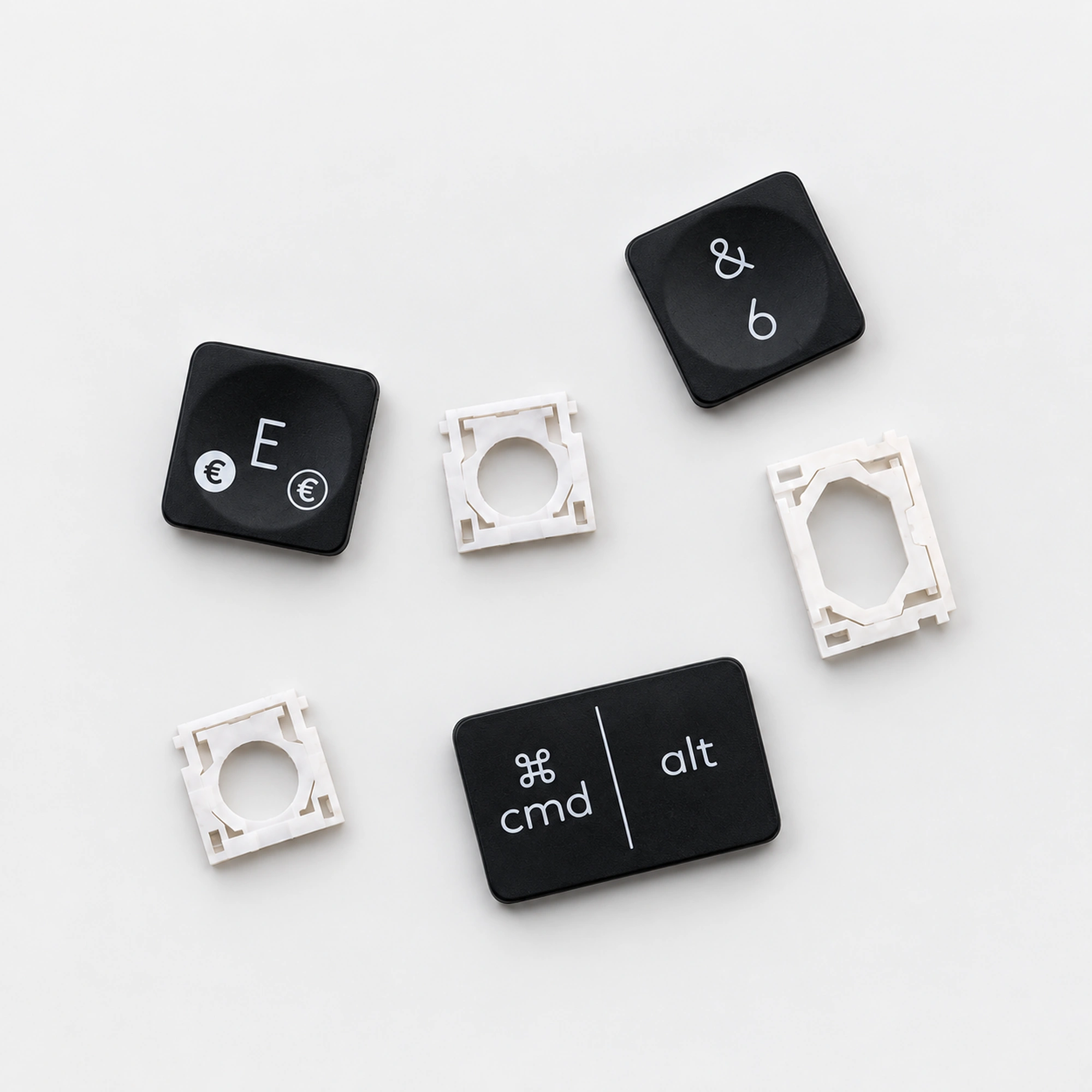 Ersatztasten und Mechaniken für Logitech MX Keys in Graphit